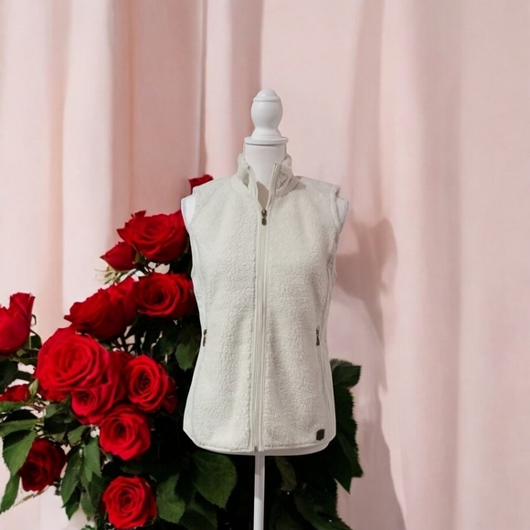 Ruff Hewn Jackets & Blazers - RUFF HEWN RUFF IVORY COLOR SIZE‎ MED. NWT FRONT ZIPPER LADIES VEST